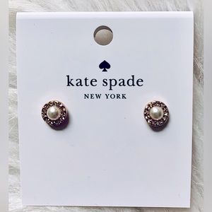 Kate Spade “You’re a Gem” Silver Stud Earrings